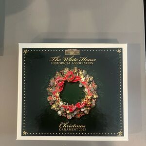 Festive Red and Green Holiday Ornament Wreath